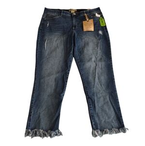 Democracy Ab Technology Ankle Skimmer Jeans Womens 16 Blue